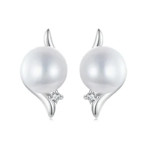 (image for) PANDORA Style Natural Pearl Earrings - BSE961