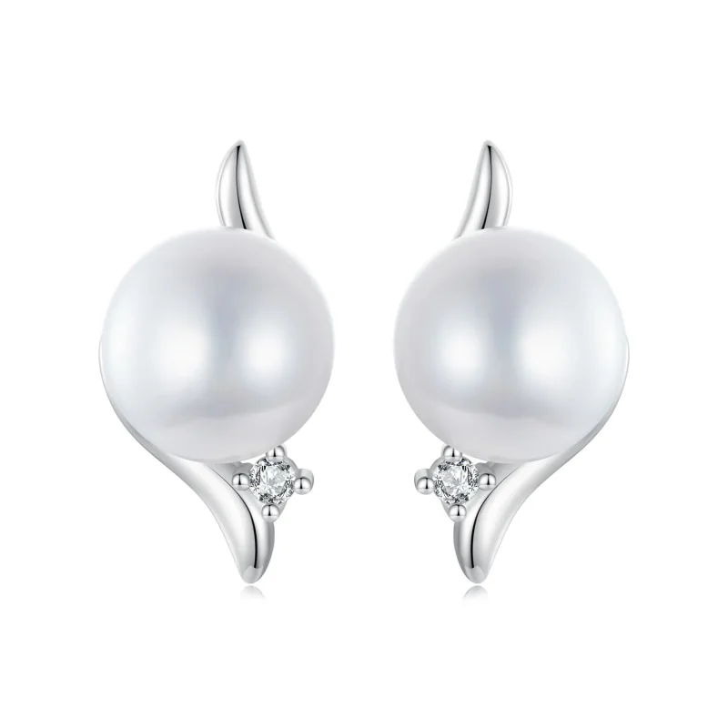 (image for) PANDORA Style Natural Pearl Earrings - BSE961 - Product Image