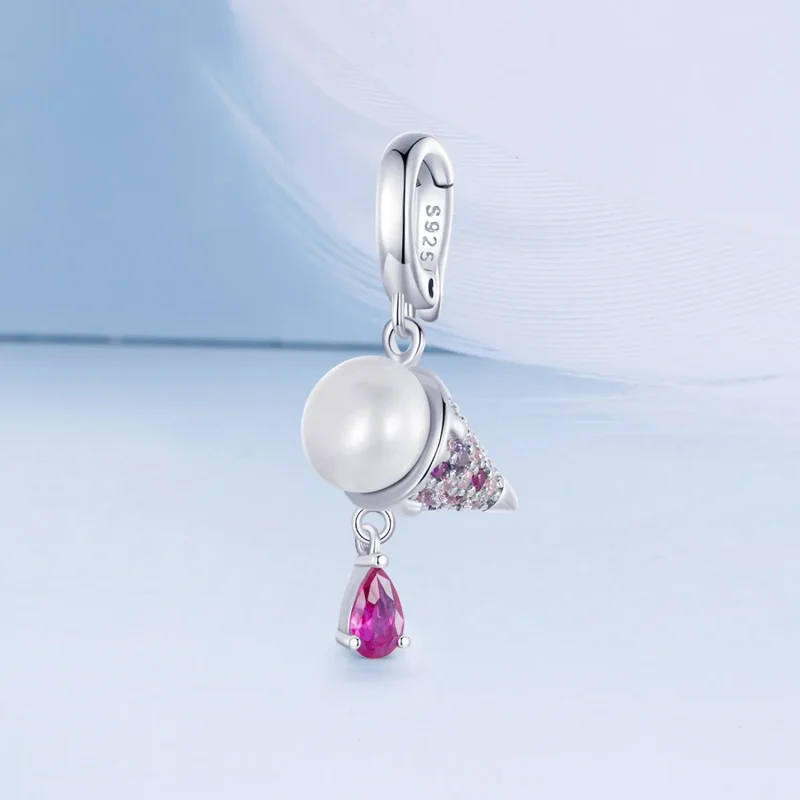 (image for) PANDORA Style Natural Pearl Ice Cream Charm - BSC962 - View 2