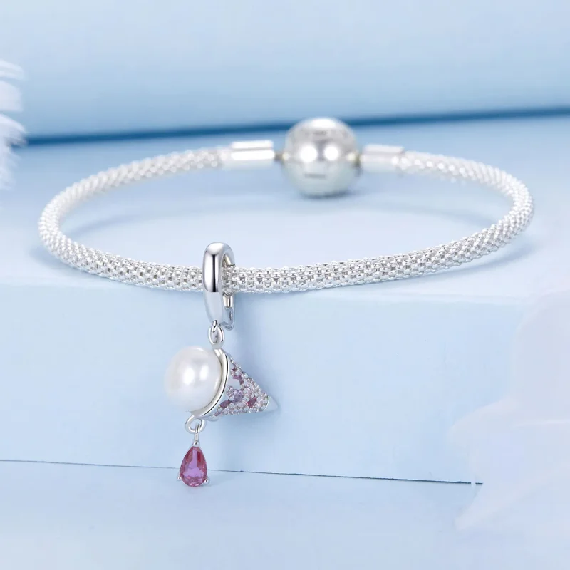 (image for) PANDORA Style Natural Pearl Ice Cream Charm - BSC962 - View 3