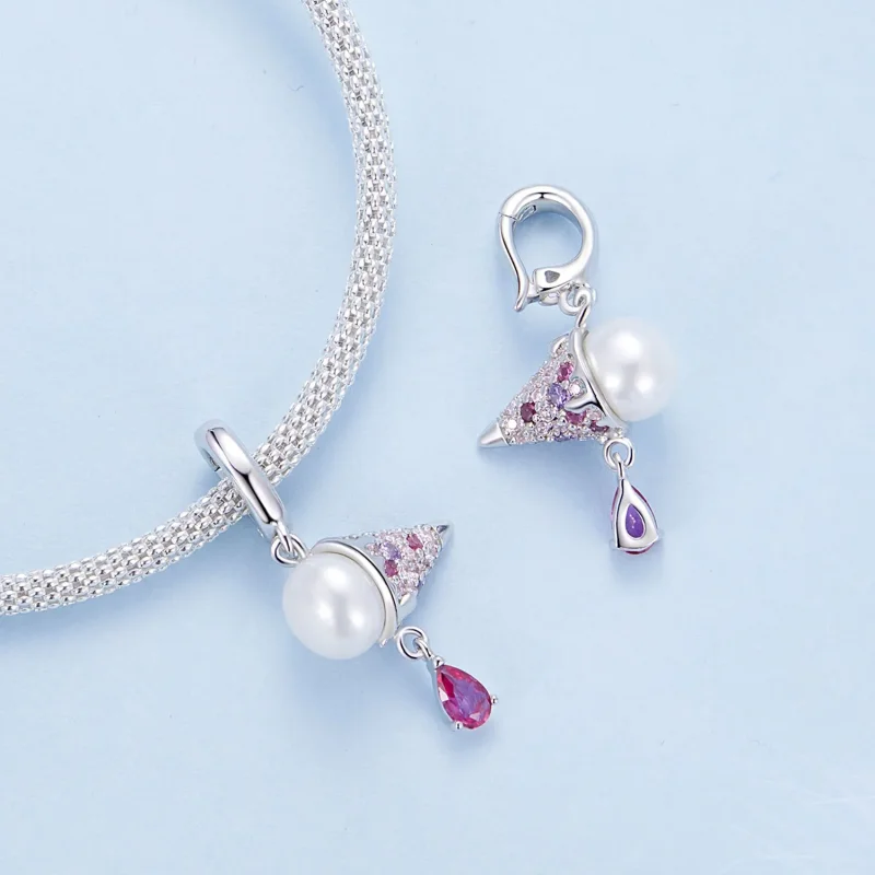 (image for) PANDORA Style Natural Pearl Ice Cream Charm - BSC962 - View 4