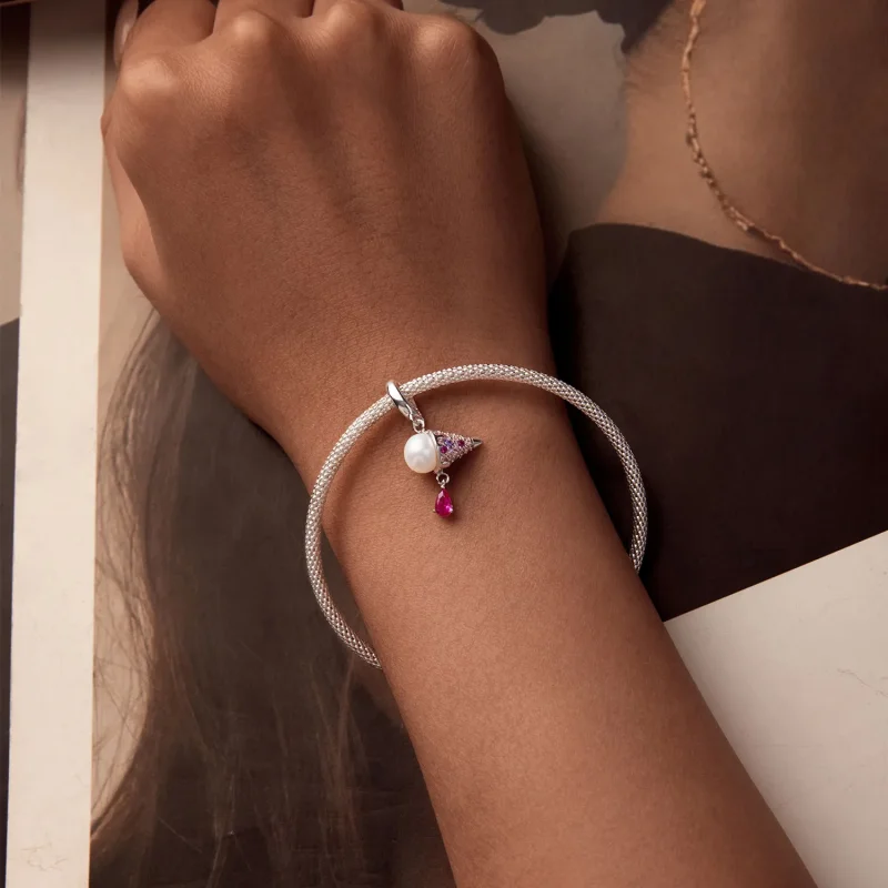 (image for) PANDORA Style Natural Pearl Ice Cream Charm - BSC962 - View 5