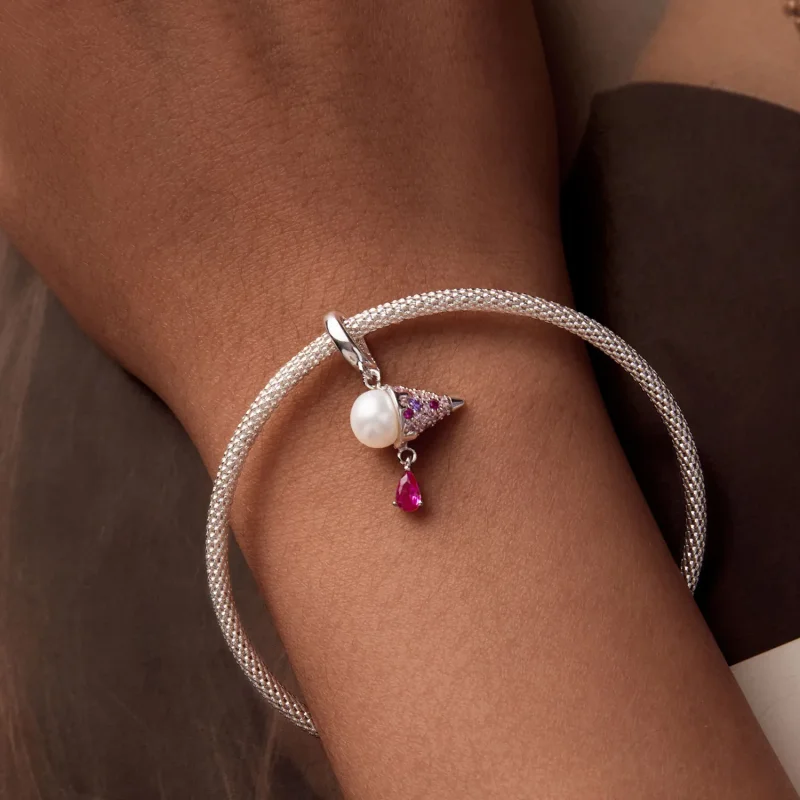 (image for) PANDORA Style Natural Pearl Ice Cream Charm - BSC962 - View 6