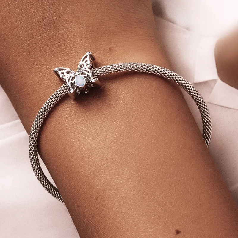 (image for) PANDORA Style Opal Butterfly Charm - BSC558 - View 5