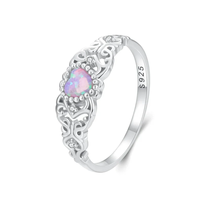 (image for) PANDORA Style Pink Opal Ring - BSR512 - Product Image