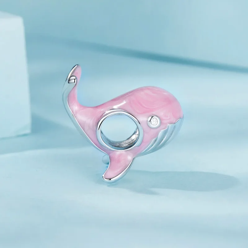 (image for) PANDORA Style Pink Whale Charm - SCC2707 - View 3