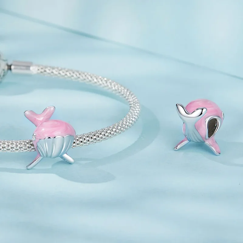 (image for) PANDORA Style Pink Whale Charm - SCC2707 - View 4