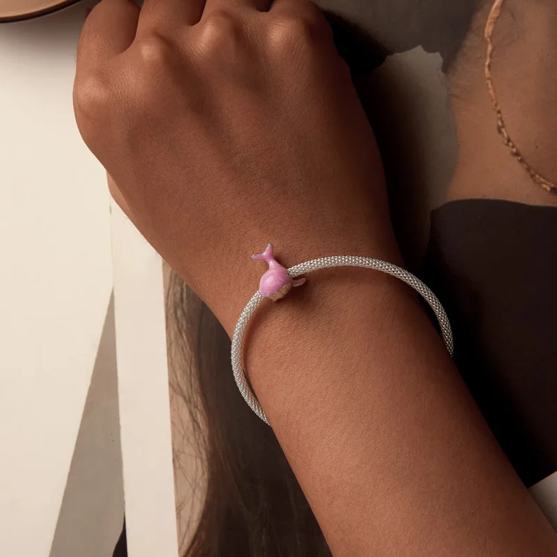 (image for) PANDORA Style Pink Whale Charm - SCC2707 - View 6