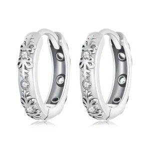 (image for) PANDORA Style Retro Pattern Earrings - SCE1701