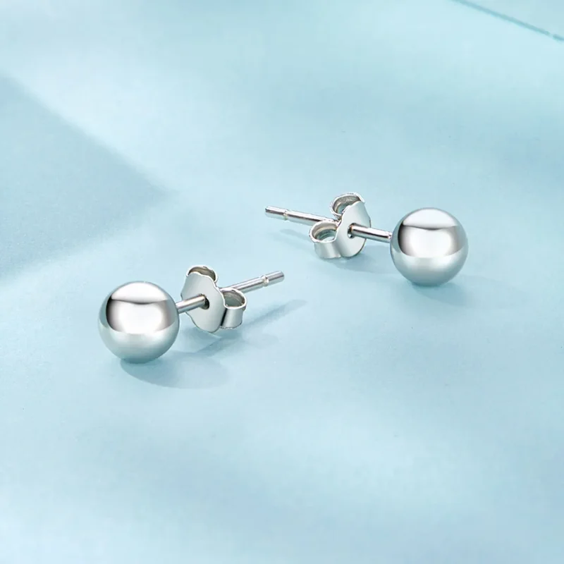 (image for) PANDORA Style Small Ball Shaped Earrings - SCE1725-S - View 3