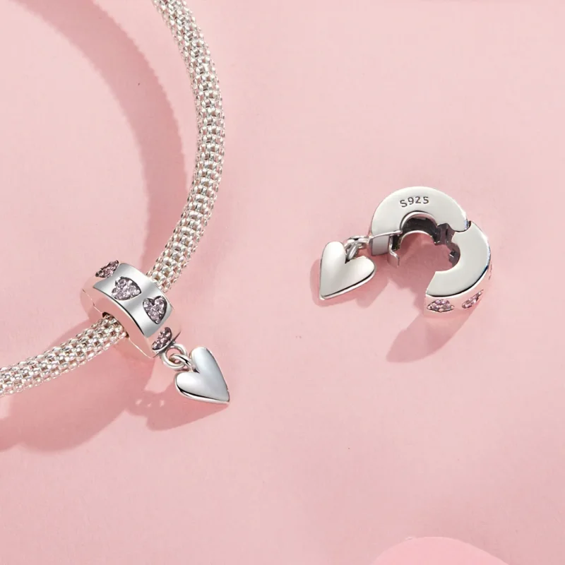 (image for) PANDORA Style Smart Heart Silicone Buckle Charm - SCC2694 - View 4