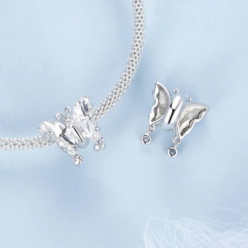 (image for) PANDORA Style Sparkle Butterfly Charm - BSC965 - View 4