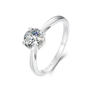 (image for) PANDORA Style Sparkling 1Ct Moissanite Ring (One Certificate) - MSR044