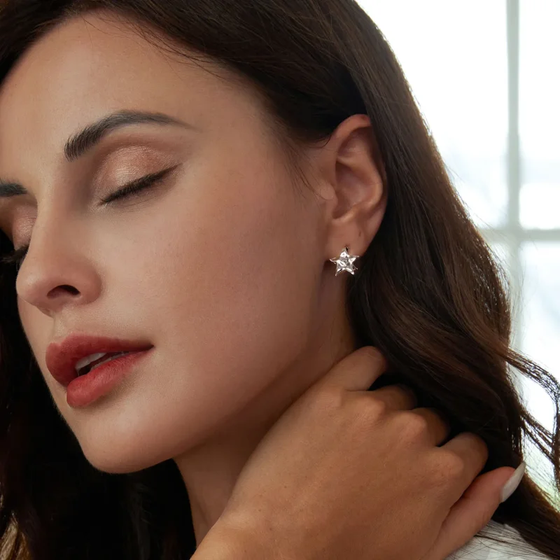 (image for) PANDORA Style Star Earrings - BSE965 - View 6