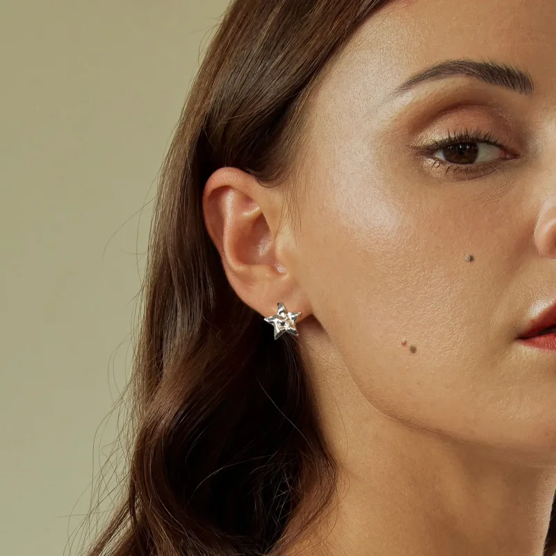 (image for) PANDORA Style Star Earrings - BSE965 - View 7