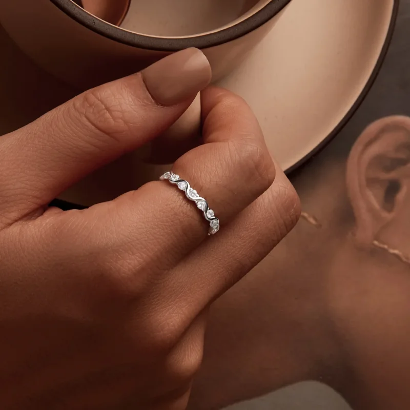 (image for) PANDORA Style Wave Ring - BSR515 - View 7