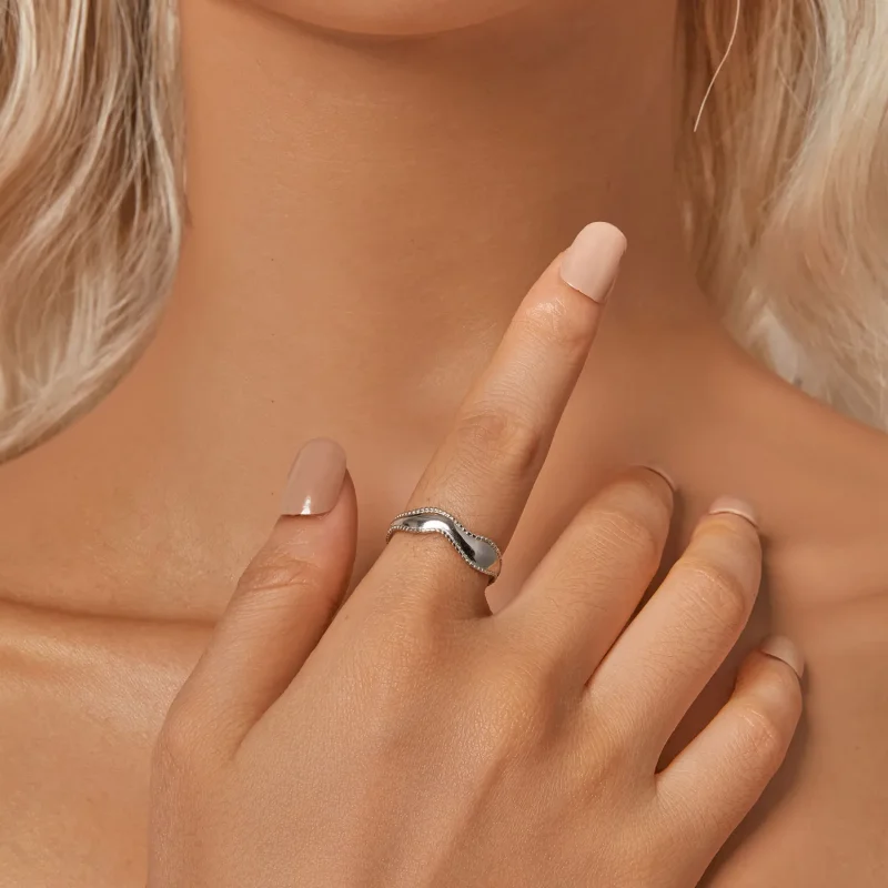 (image for) PANDORA Style Wave Ring - SCR1002-E - View 6