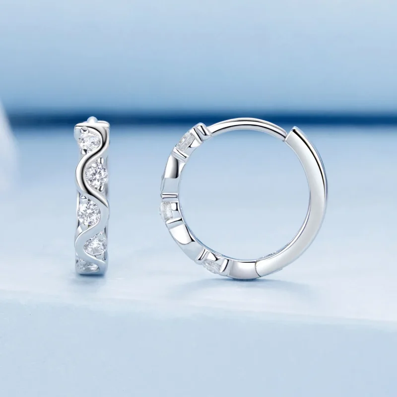 (image for) PANDORA Style Wavy Earrings - BSE963 - View 2