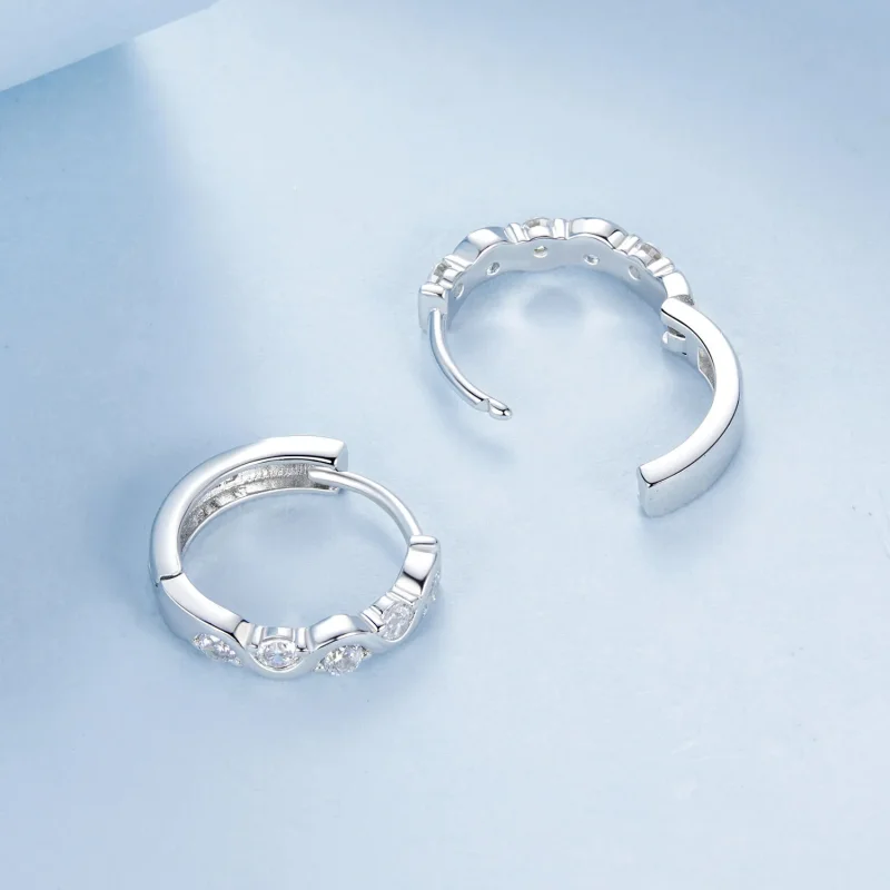 (image for) PANDORA Style Wavy Earrings - BSE963 - View 4
