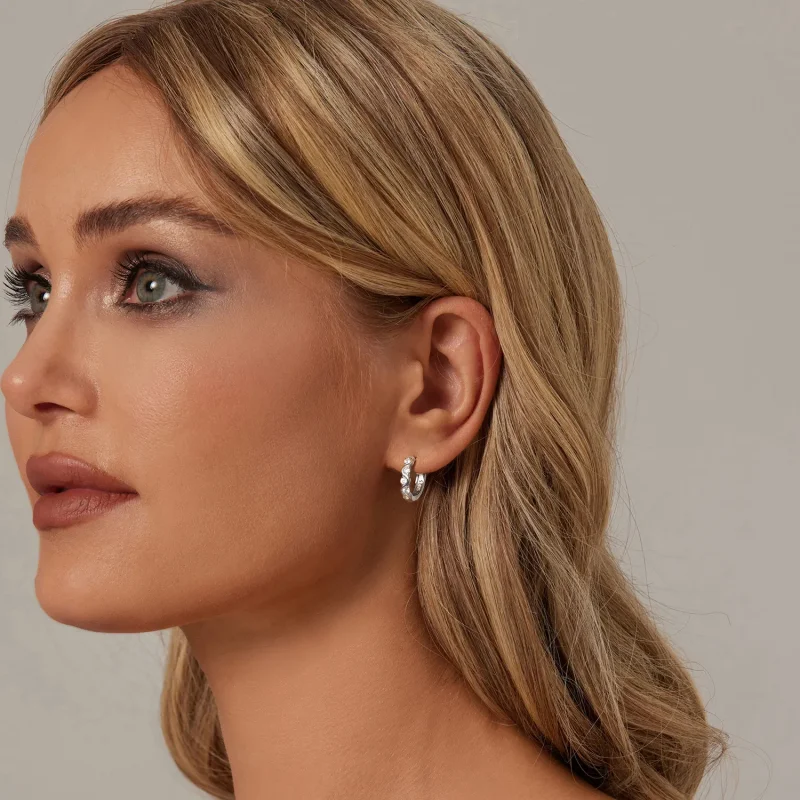 (image for) PANDORA Style Wavy Earrings - BSE963 - View 6