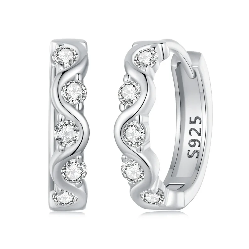 (image for) PANDORA Style Wavy Earrings - BSE963 - Product Image