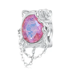 (image for) PANDORA Style Withered Oil Painting Rose Charm - SCC2698