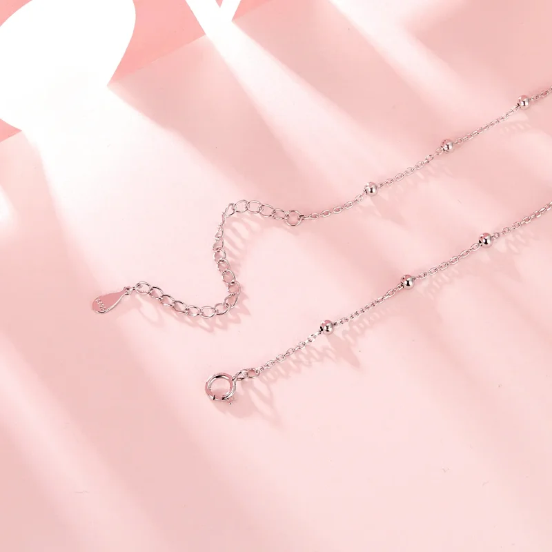 (image for) PANDORA Style Airplane Black Color Necklace - SCN516 - View 4