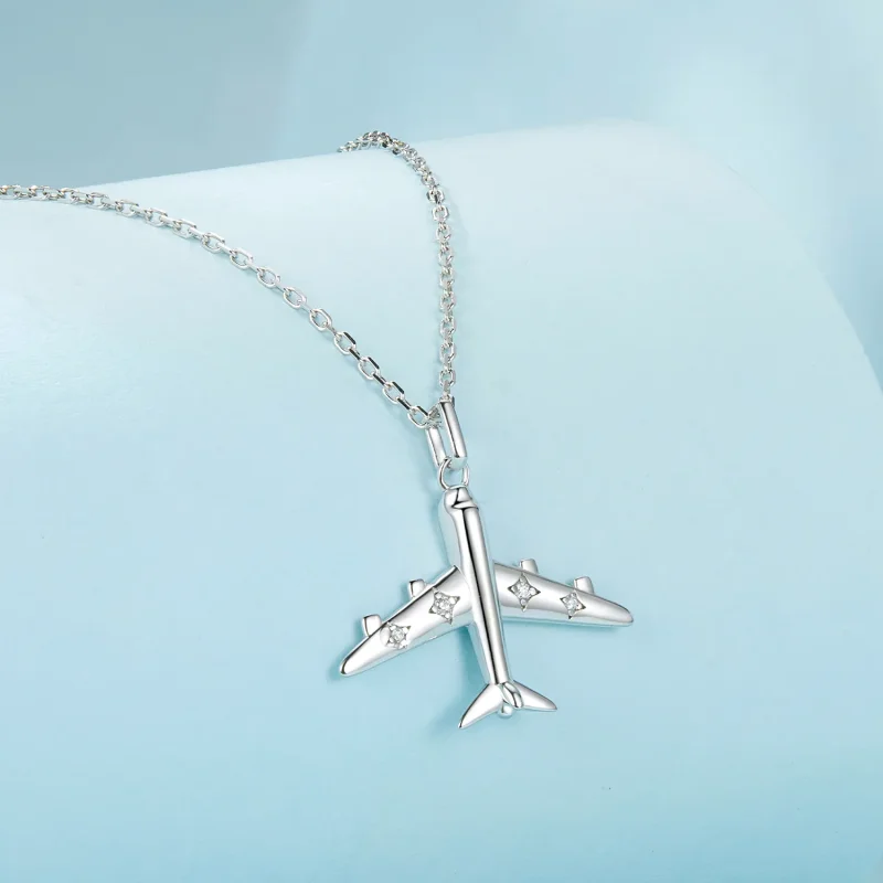 (image for) PANDORA Style Airplane Necklace - SCN522 - View 2