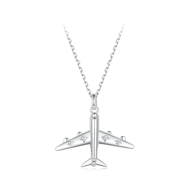 (image for) PANDORA Style Airplane Necklace - SCN522 - Product Image