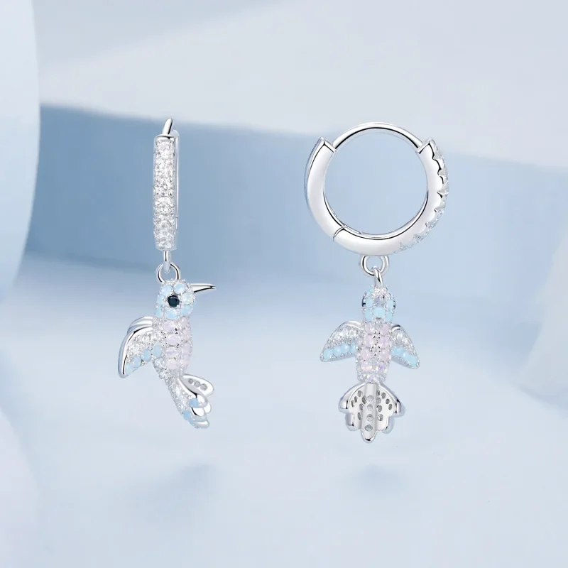 (image for) PANDORA Style All-Encrusted Bird Earrings - BSE991 - View 3