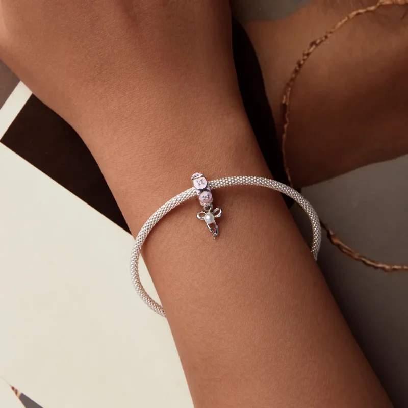 (image for) PANDORA Style Ballet Bow Positioning Buckle Charm - SCC2763 - View 6