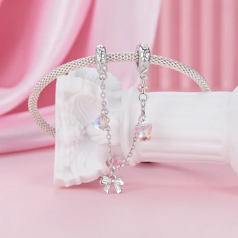 (image for) PANDORA Style Ballet Bow Safety Chain - SCC2762 - View 3
