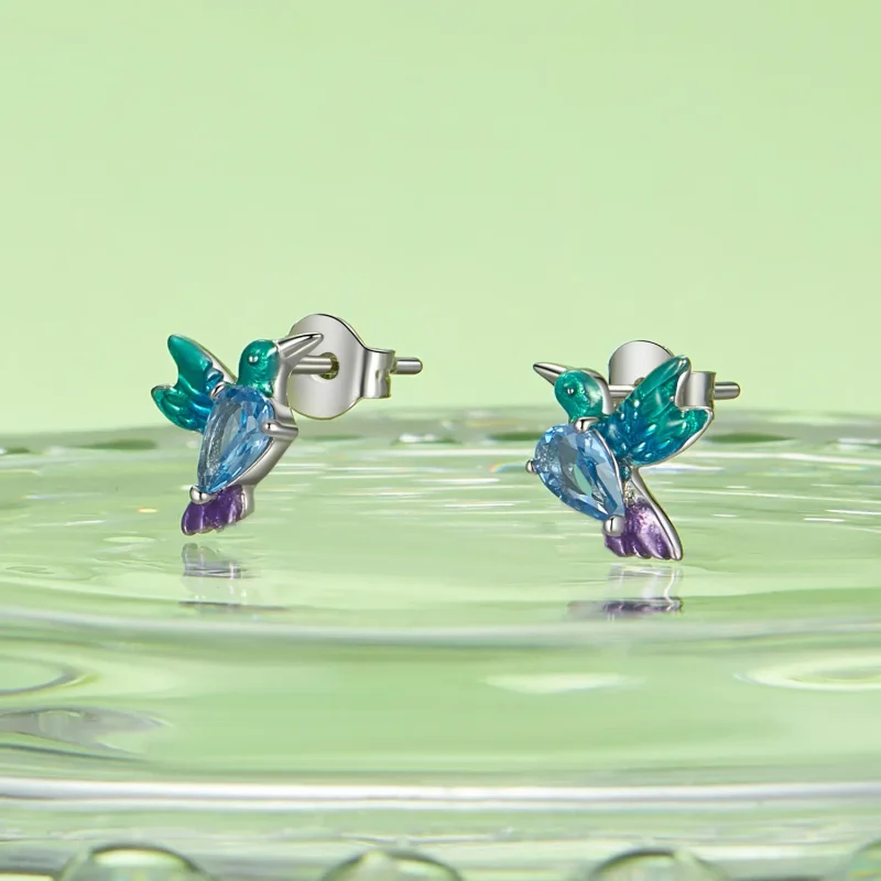 (image for) PANDORA Style Bird Earrings - BSE989 - View 3