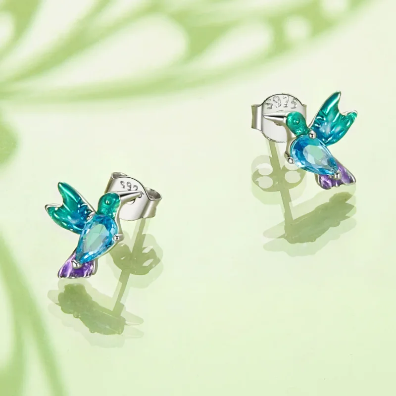 (image for) PANDORA Style Bird Earrings - BSE989 - View 4
