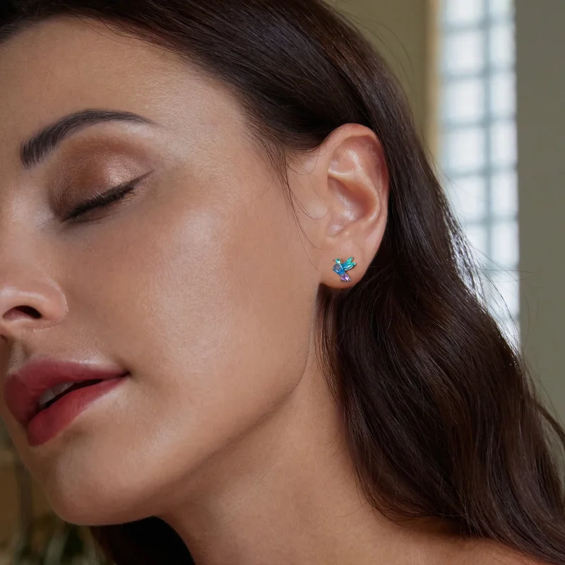 (image for) PANDORA Style Bird Earrings - BSE989 - View 7