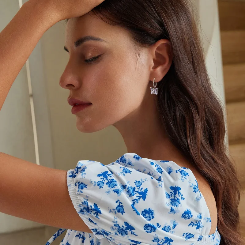 (image for) PANDORA Style Butterfly Earrings - BSE986 - View 8