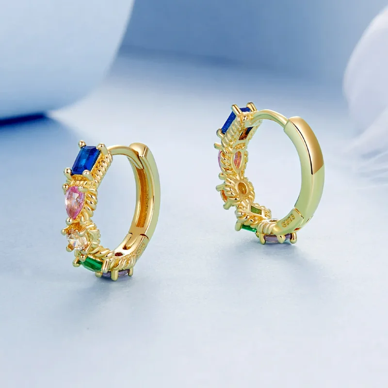 (image for) PANDORA Style Colorful Earrings - BSE974 - View 3