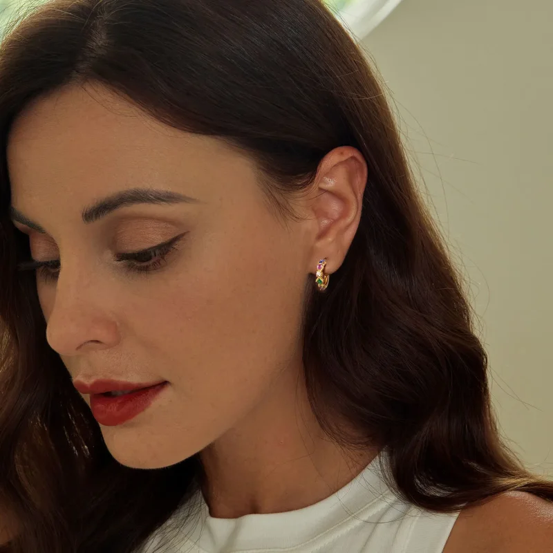 (image for) PANDORA Style Colorful Earrings - BSE974 - View 6