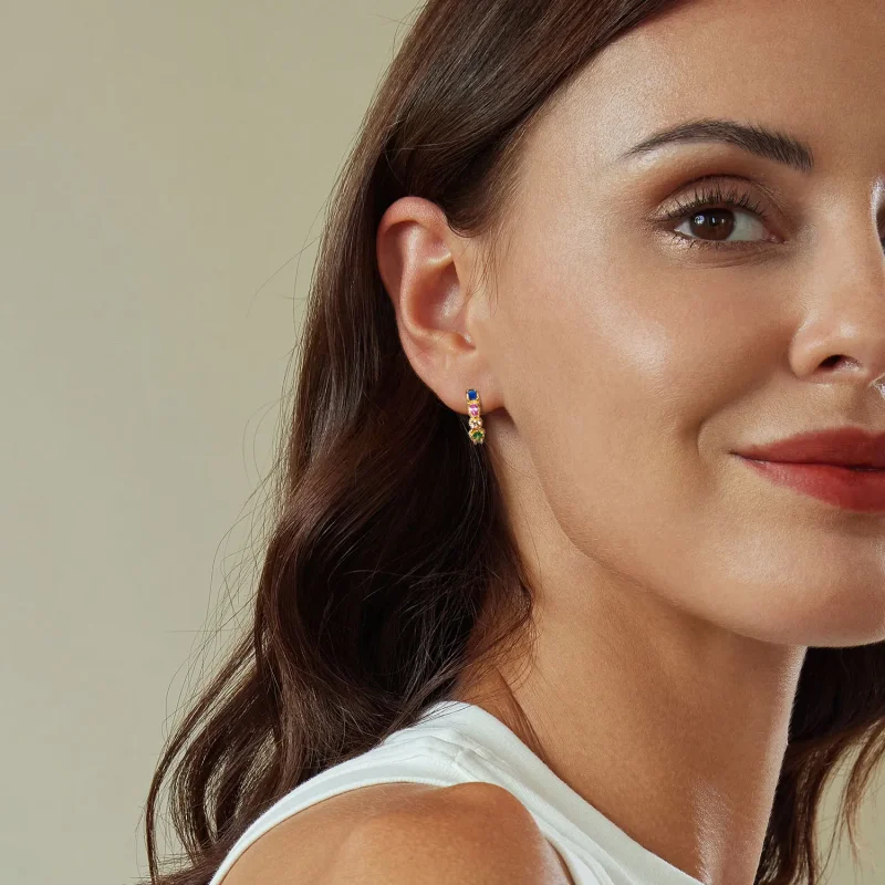 (image for) PANDORA Style Colorful Earrings - BSE974 - View 7