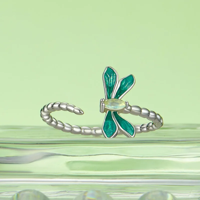 (image for) PANDORA Style Dragonfly Open Ring - BSR537-E - View 2