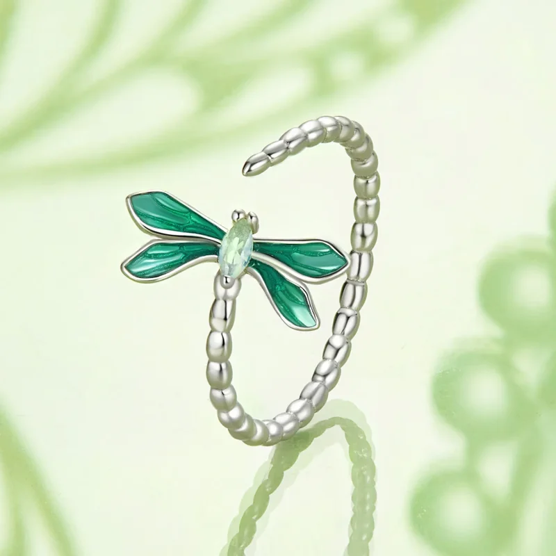 (image for) PANDORA Style Dragonfly Open Ring - BSR537-E - View 3