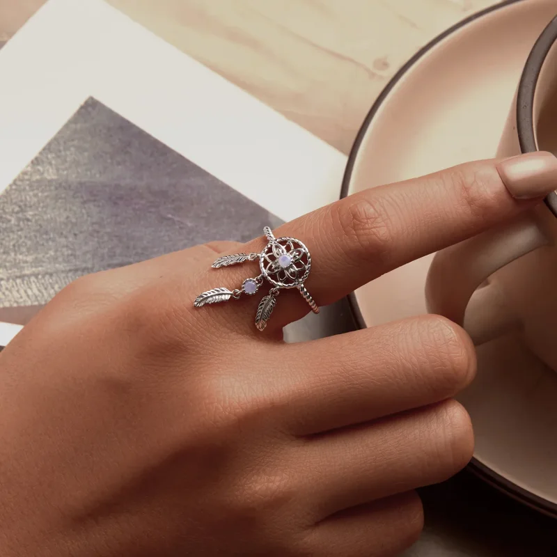 (image for) PANDORA Style Dream Catcher Open Ring - SCR1022-E - View 5