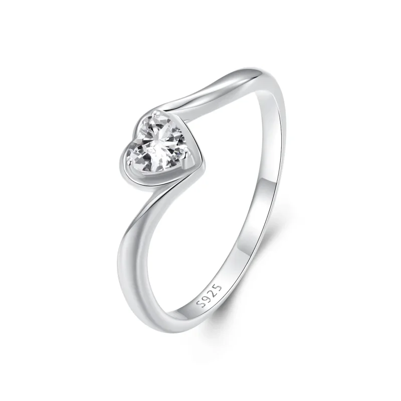 (image for) PANDORA Style Exquisite Love Moissanite Ring (One Certificate) - MSR047 - Product Image