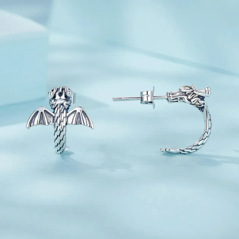 (image for) PANDORA Style Feilong Earrings - SCE1734 - View 4