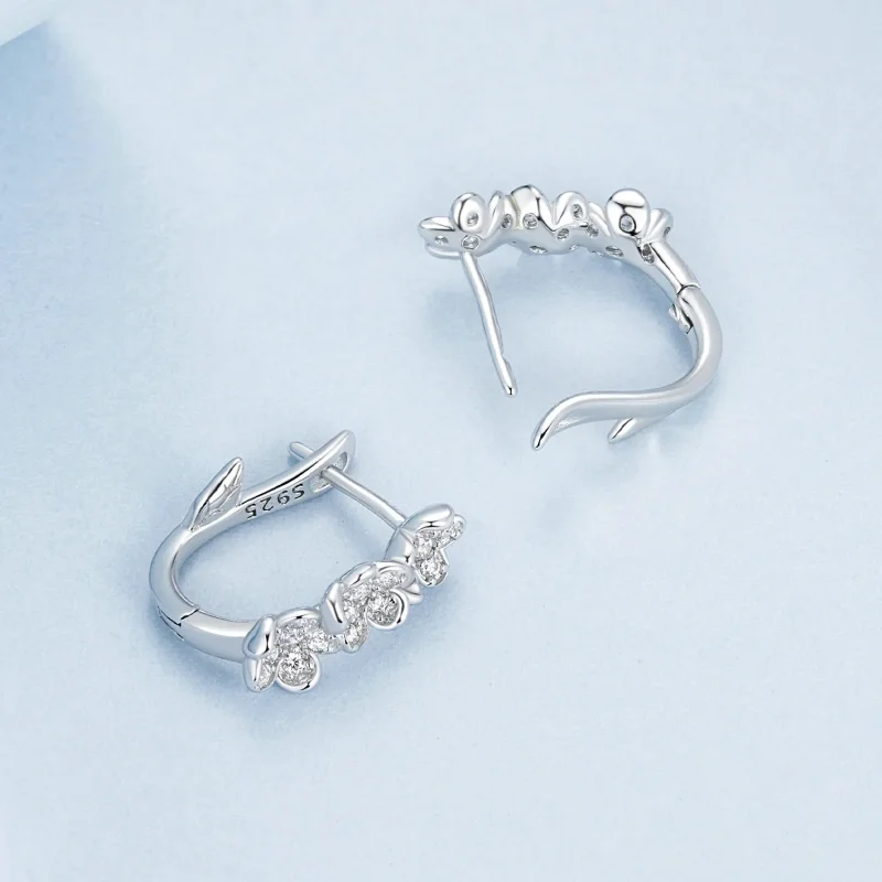 (image for) PANDORA Style Flower Earrings - BSE982 - View 4