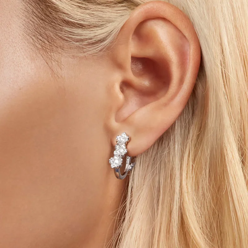 (image for) PANDORA Style Flower Earrings - BSE982 - View 5