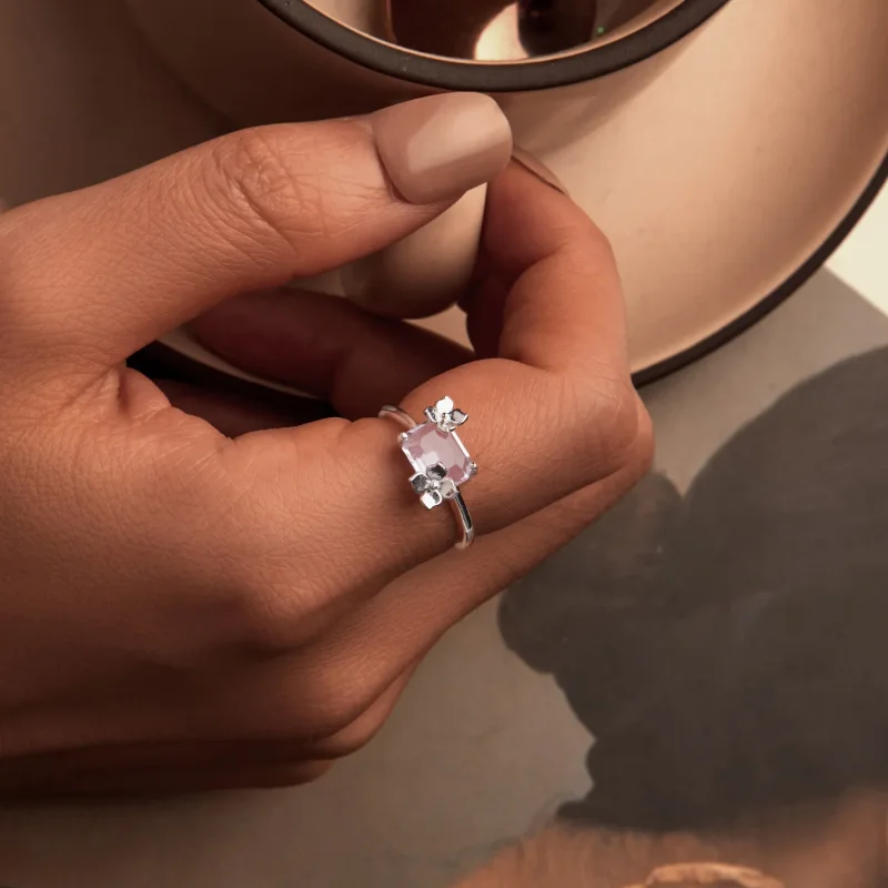 (image for) PANDORA Style Flower Ring - SCR1012 - View 5