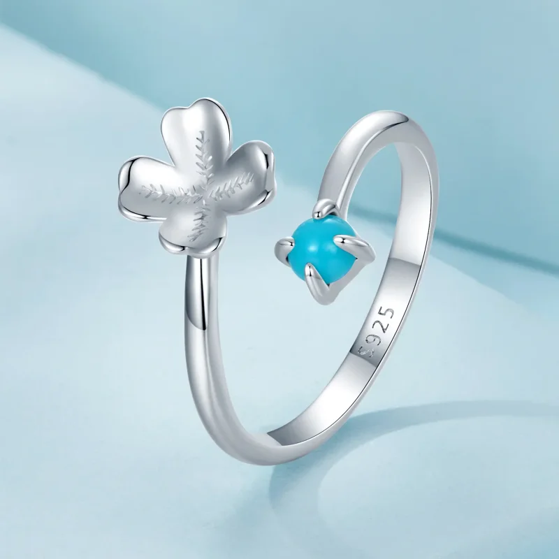(image for) PANDORA Style Four Leaf Clover Ring - SCR1023-E - View 2