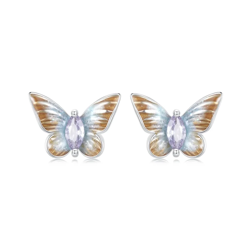 (image for) PANDORA Style Graceful Butterfly Stud Earrings - BSE993 - Product Image