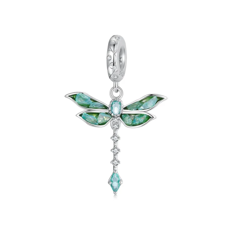 (image for) PANDORA Style Green Dragonfly Pendant - BSC983 - Product Image